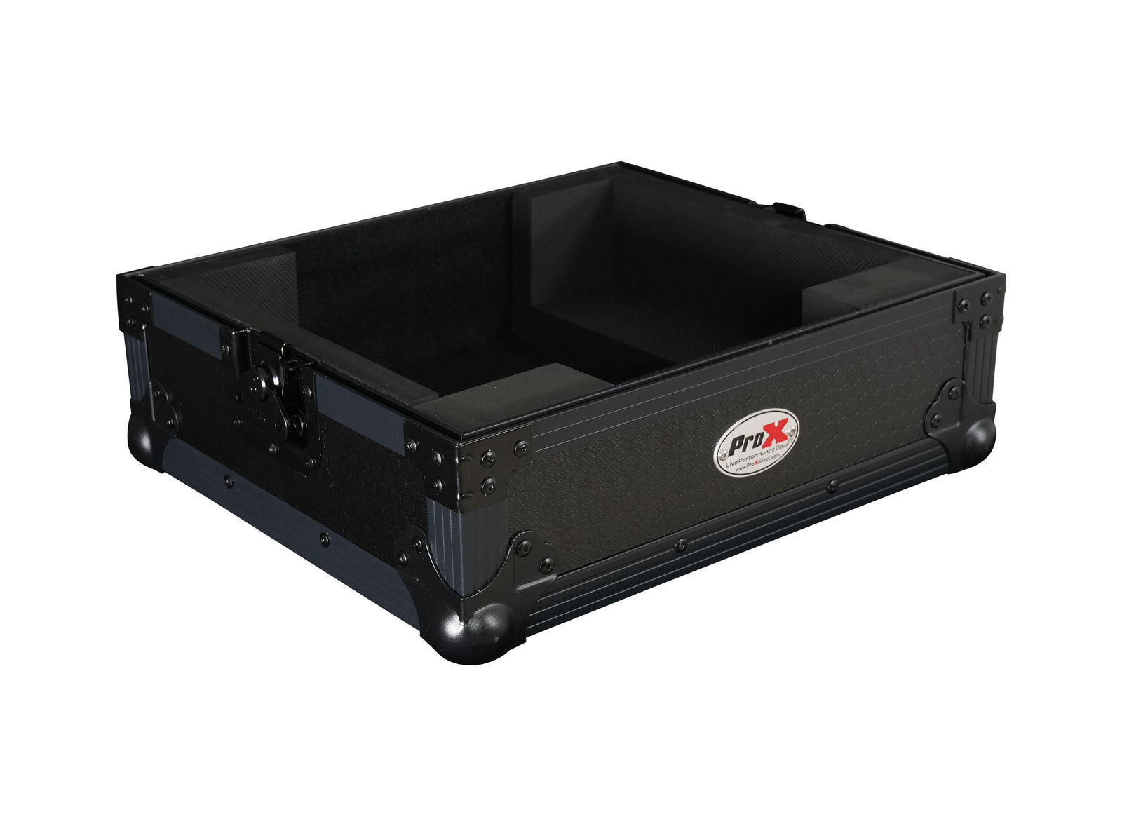 ProX XS-RP7BL All-Black Flight Case for Reloop RP-7000 & RP-7000 MK2 Turntable with Custom Foam