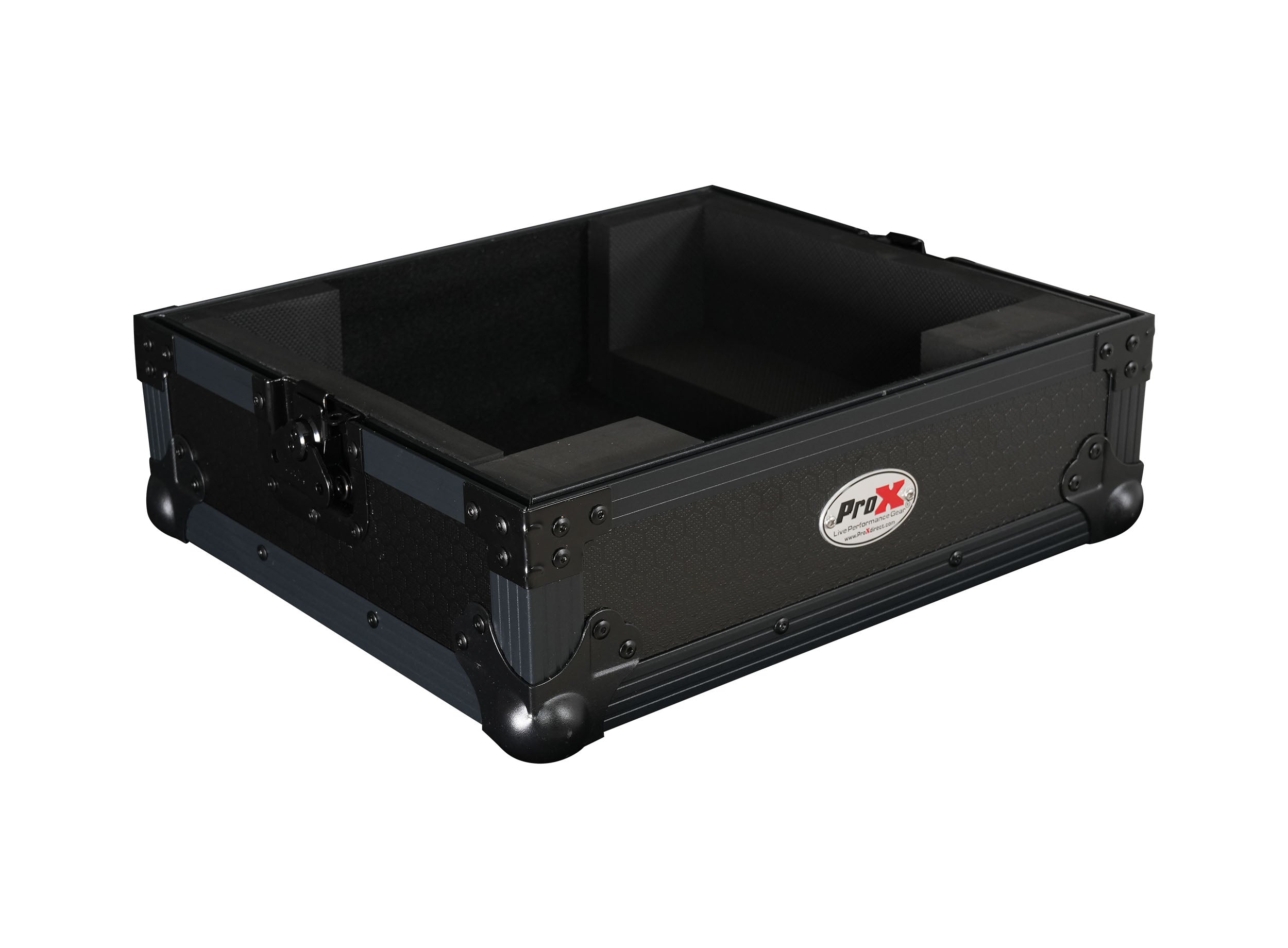 ProX XS-RP7BL All-Black Flight Case for Reloop RP-7000 & RP-7000 MK2 Turntable with Custom Foam