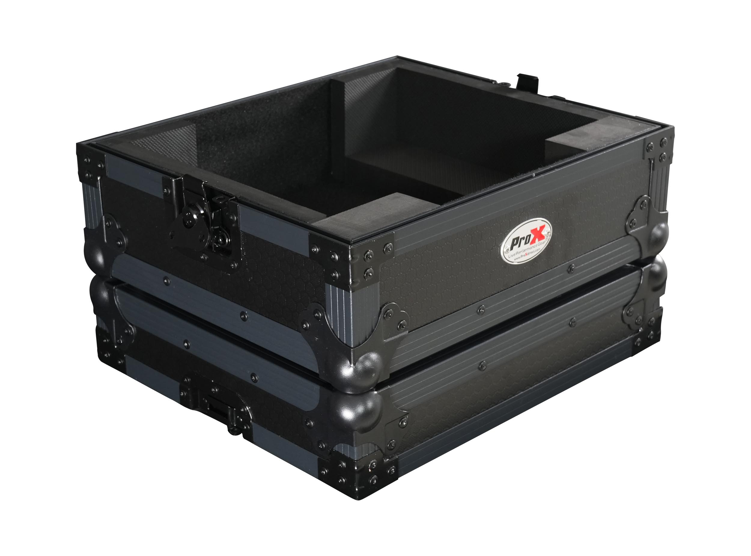 ProX XS-RP7BL All-Black Flight Case for Reloop RP-7000 & RP-7000 MK2 Turntable with Custom Foam