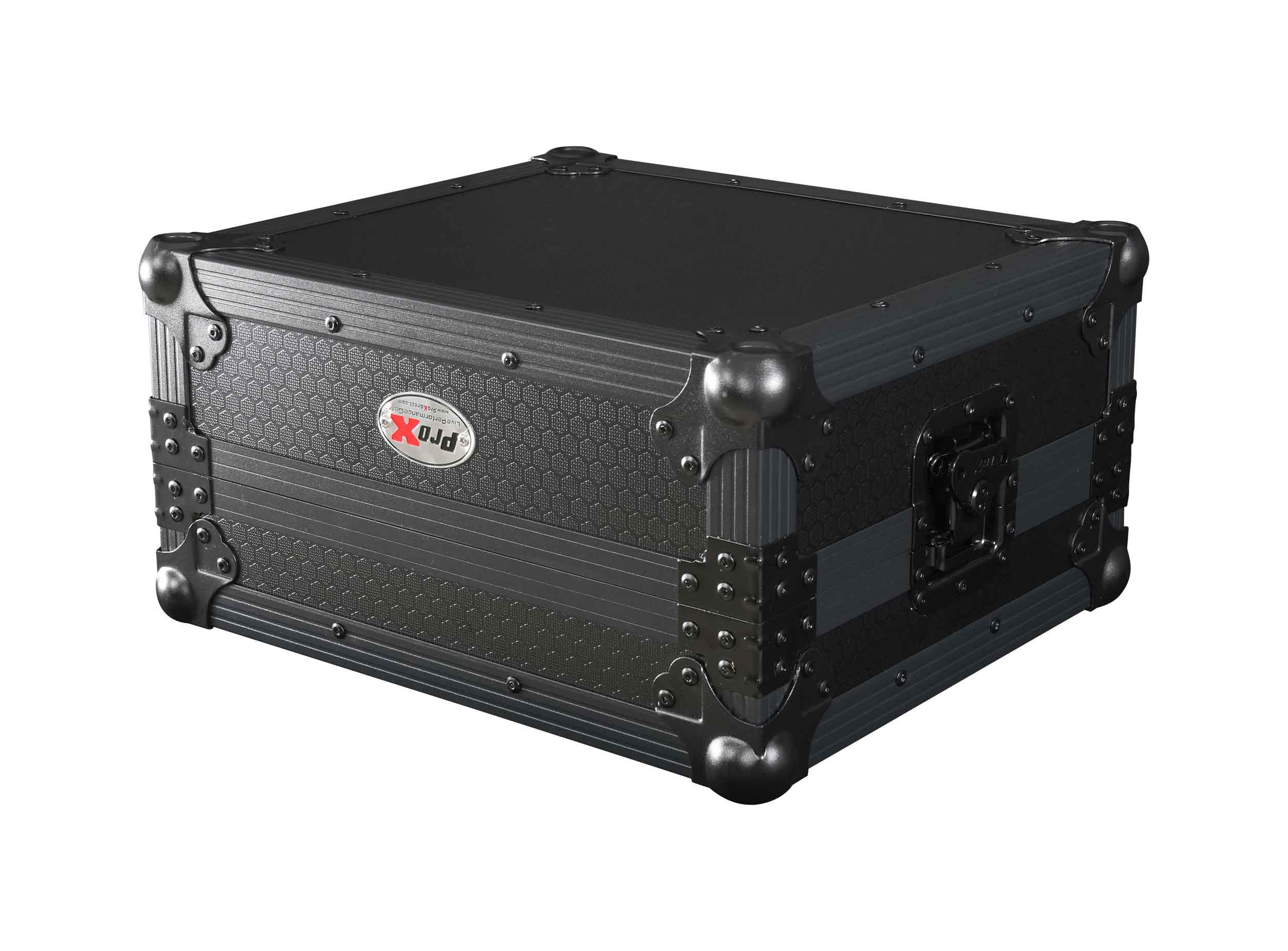 ProX XS-RP7BL All-Black Flight Case for Reloop RP-7000 & RP-7000 MK2 Turntable with Custom Foam