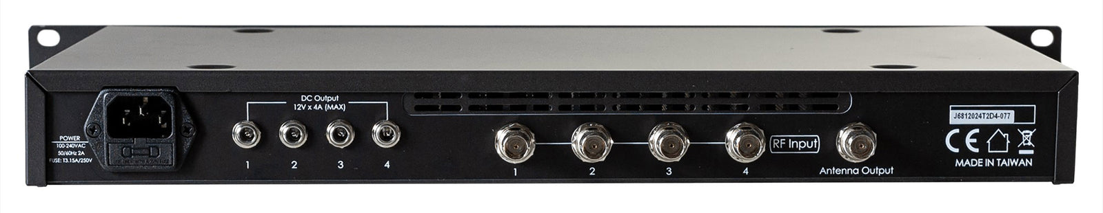 RF Venue COMB4CP-ARC 4-Channel IEM Antenna Combiner with CP Architectural Antenna