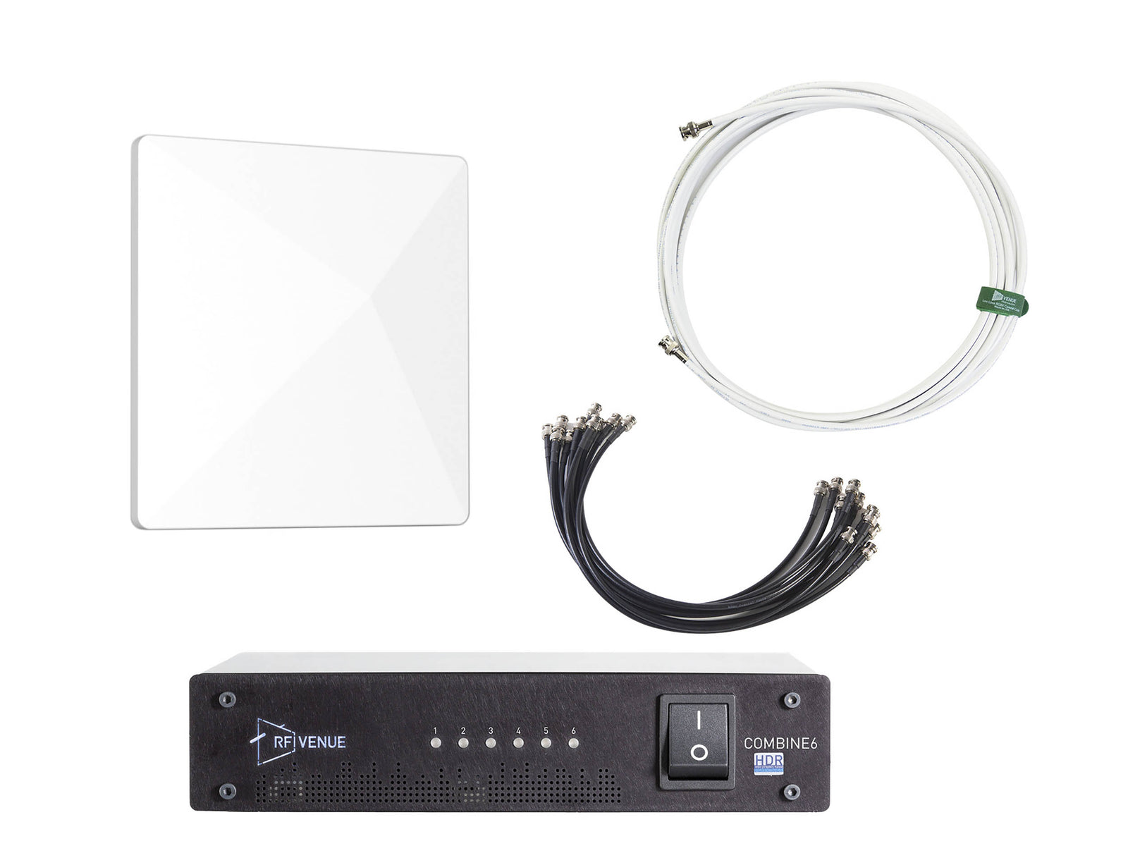 RF Venue COMB6CP-ARC 6-Channel IEM Upgrade Pack with White CP Architectural Antenna