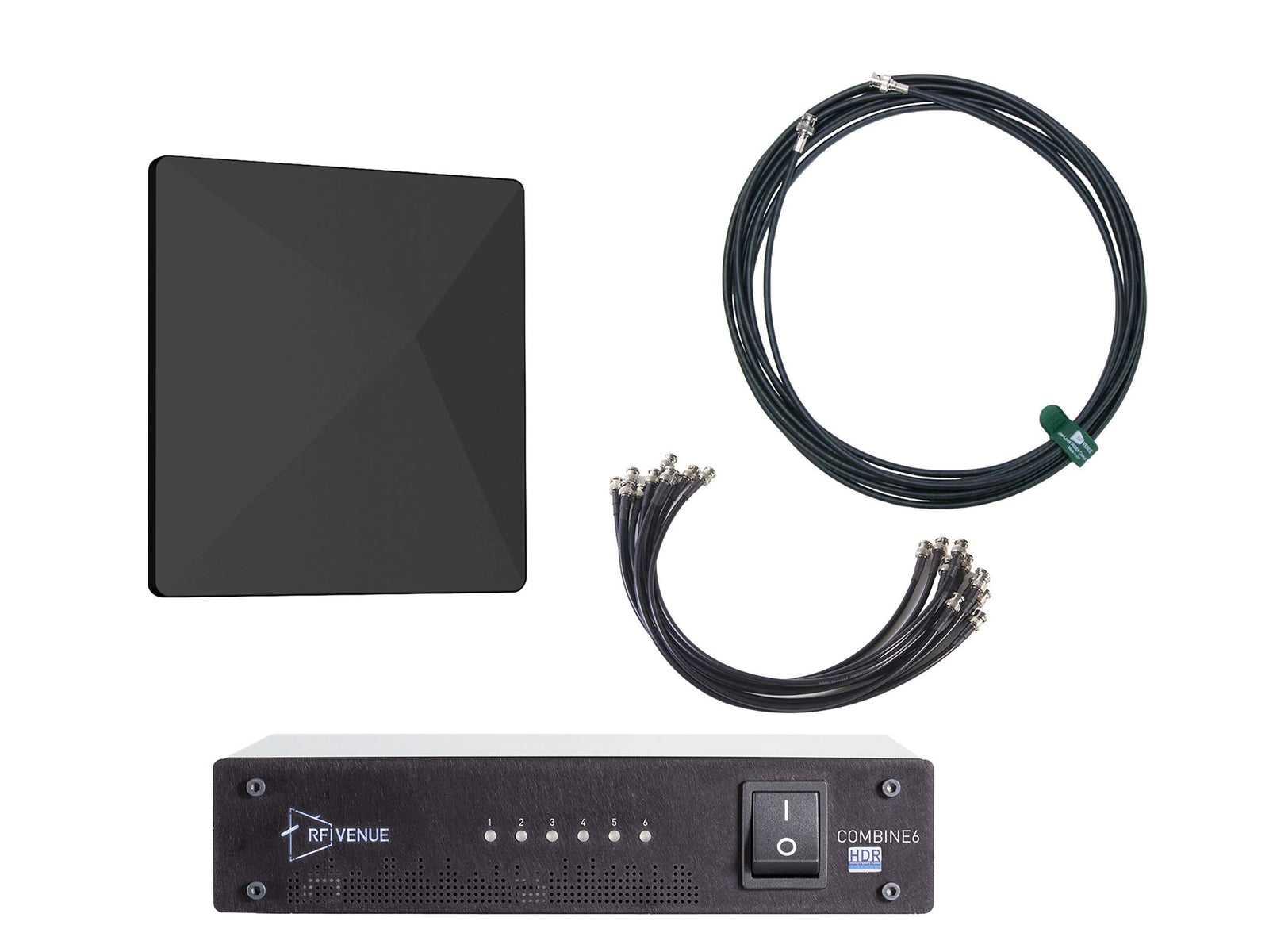 RF Venue COMB6CP-ARCB 6-Channel IEM Upgrade Pack with Black CP Architectural Antenna