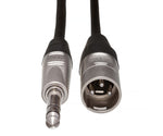 Hosa HSX-100, 1/4" TRS-XLR3M Balanced Interconnect Cable with REAN Connectors - 100 ft