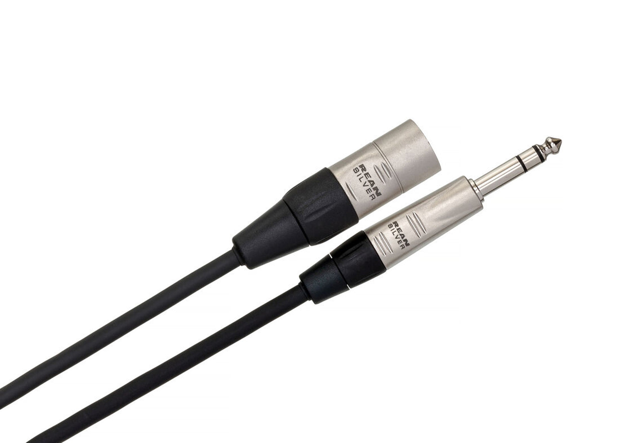 Hosa HSX-100, 1/4" TRS-XLR3M Balanced Interconnect Cable with REAN Connectors - 100 ft