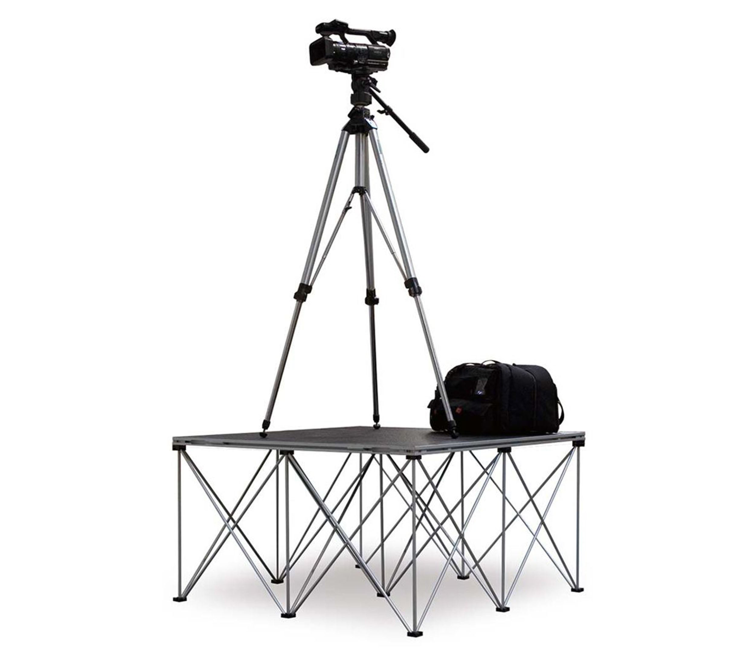 IntelliStage IS1CAMERA24C, 4FT x 4FT Camera Platform with 24-inch Riser - Carpet Finish