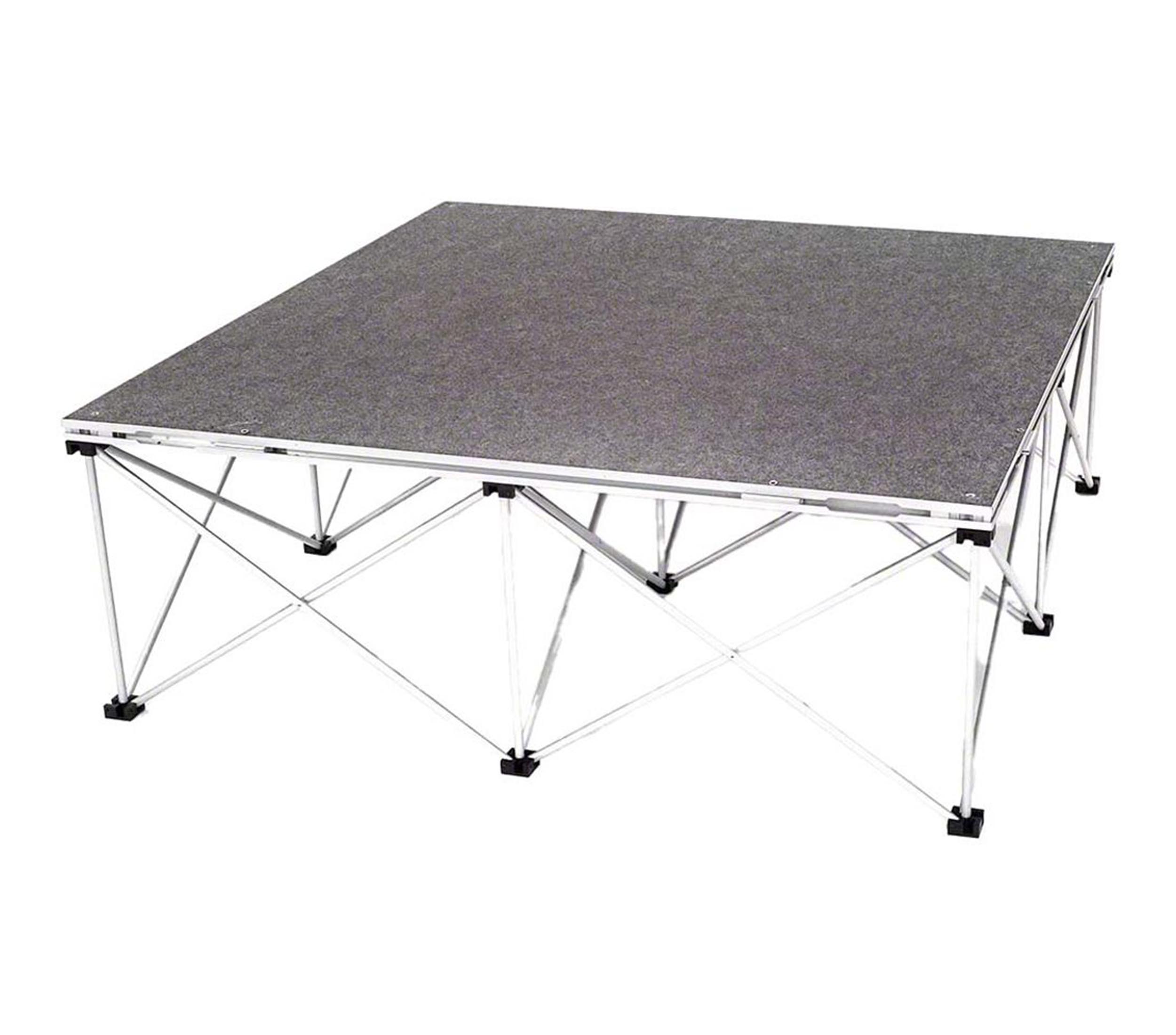 IntelliStage IS2CAMERA24C, 4FT x 8FT Camera Platform with 24-inch Risers - Gray Carpet Finish