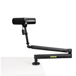 Shure by Gator SH-BROADCAST2 Low-Profile Articulating Desktop Microphone Boom Arm – Black