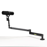 Shure by Gator SH-BROADCAST2 Low-Profile Articulating Desktop Microphone Boom Arm – Black