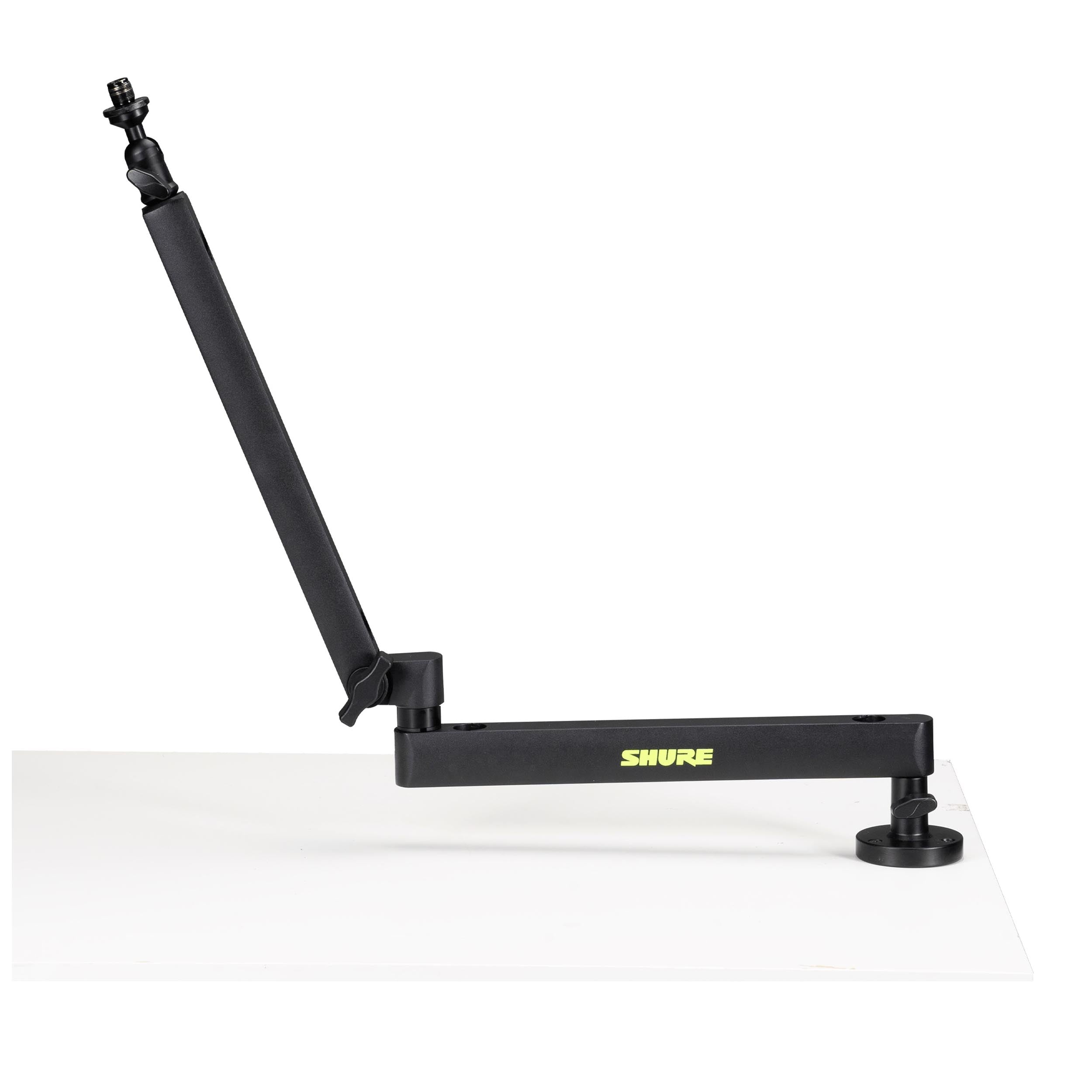 Shure by Gator SH-BROADCAST2 Low-Profile Articulating Desktop Microphone Boom Arm – Black