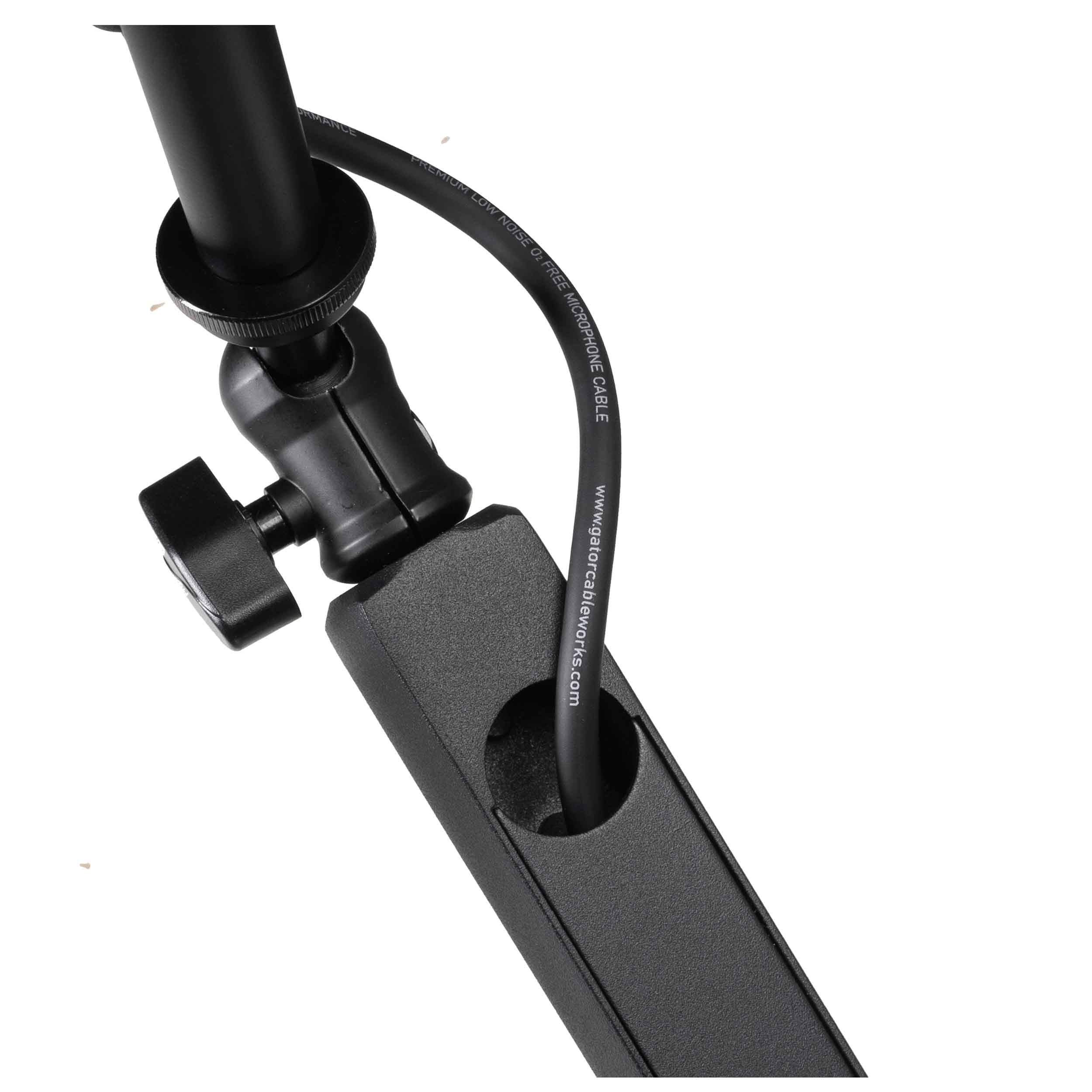 Shure by Gator SH-BROADCAST2 Low-Profile Articulating Desktop Microphone Boom Arm – Black