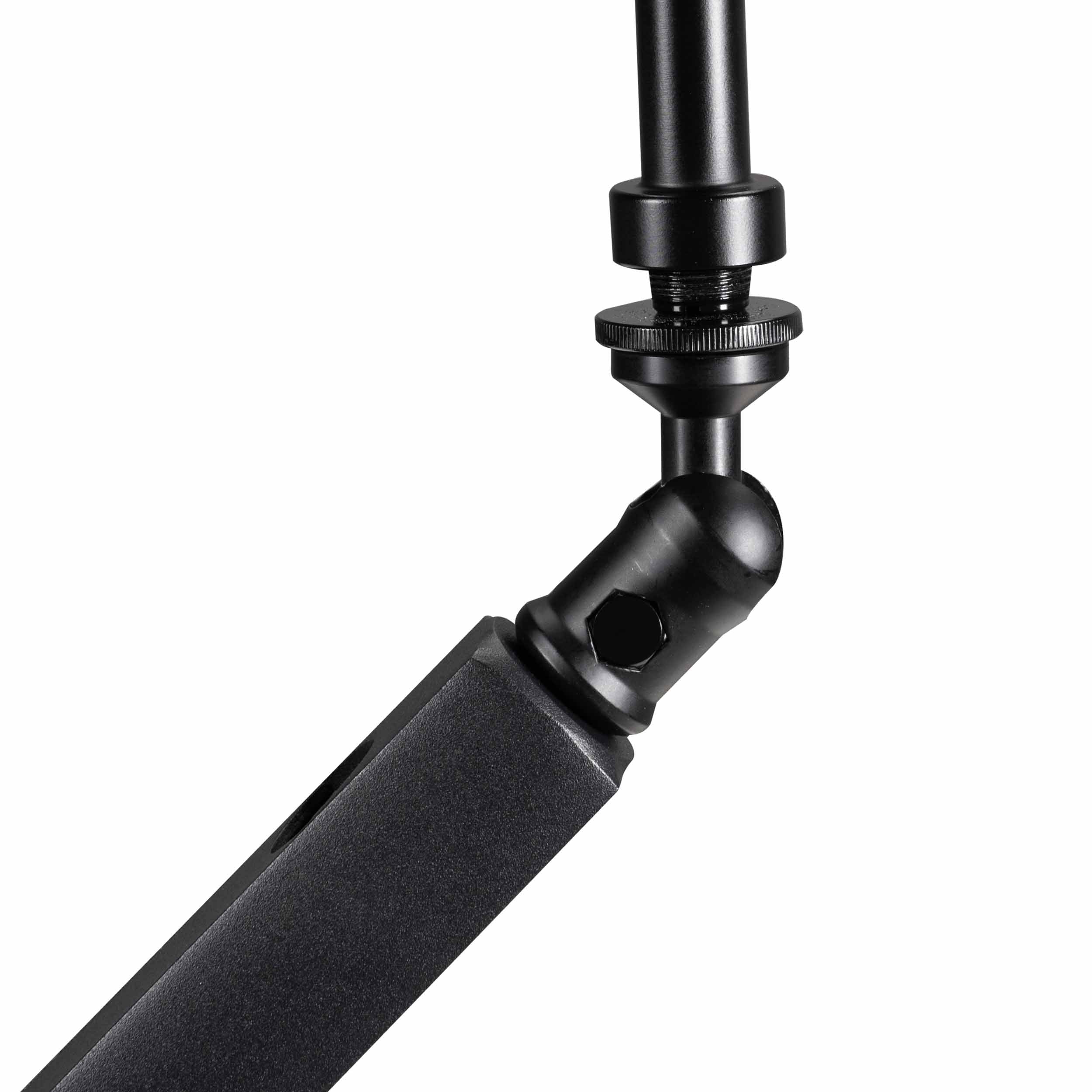 Shure by Gator SH-BROADCAST2 Low-Profile Articulating Desktop Microphone Boom Arm – Black