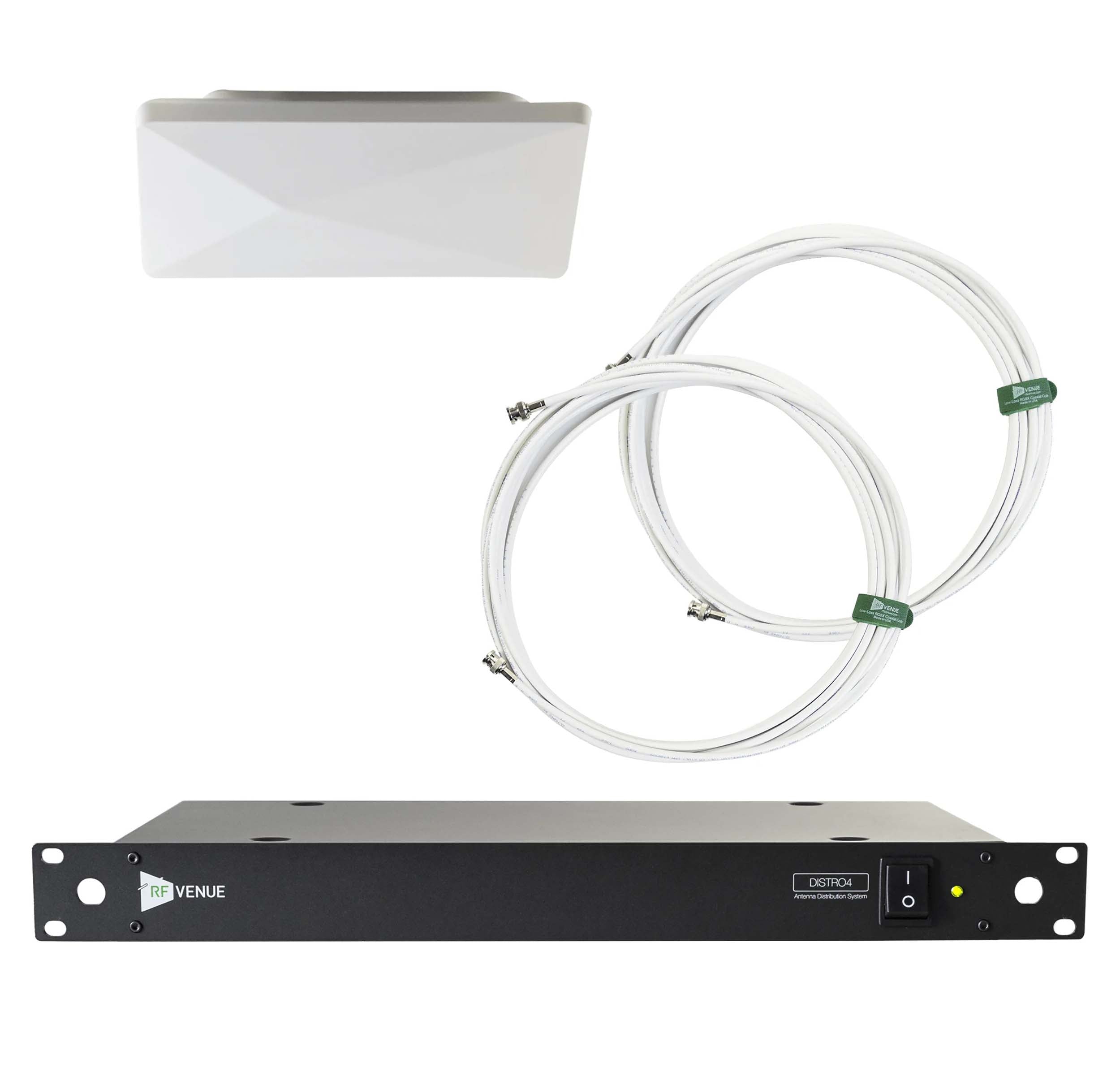 RF Venue D-ARCDISTRO4 Diversity Architectural Antenna 4-Channel Wireless Mic Upgrade Pack