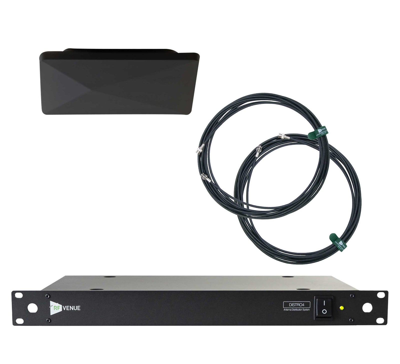 RF Venue D-ARCBDISTRO4 Diversity Architectural Antenna and DISTRO4 4-Channel Wireless Mic Upgrade Pack