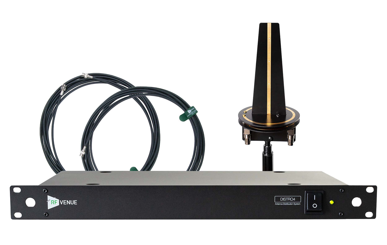RF Venue D-OMNIDISTRO4 4-Channel Wireless Mic Upgrade Pack with Diversity Omnidirectional Antenna