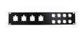 ProX T-P2-4X8 Panel de Conexión de Rack 2U para 8 Conectores XLR Serie D y NL4/NAC3