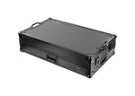 Odyssey FPR-GSSYSTEMONE1UWBL Performance Ready Series Flight Case 1U pour RANE SYSTEM ONE avec roulettes et plateforme d'ordinateur portable Glide Style – Noir