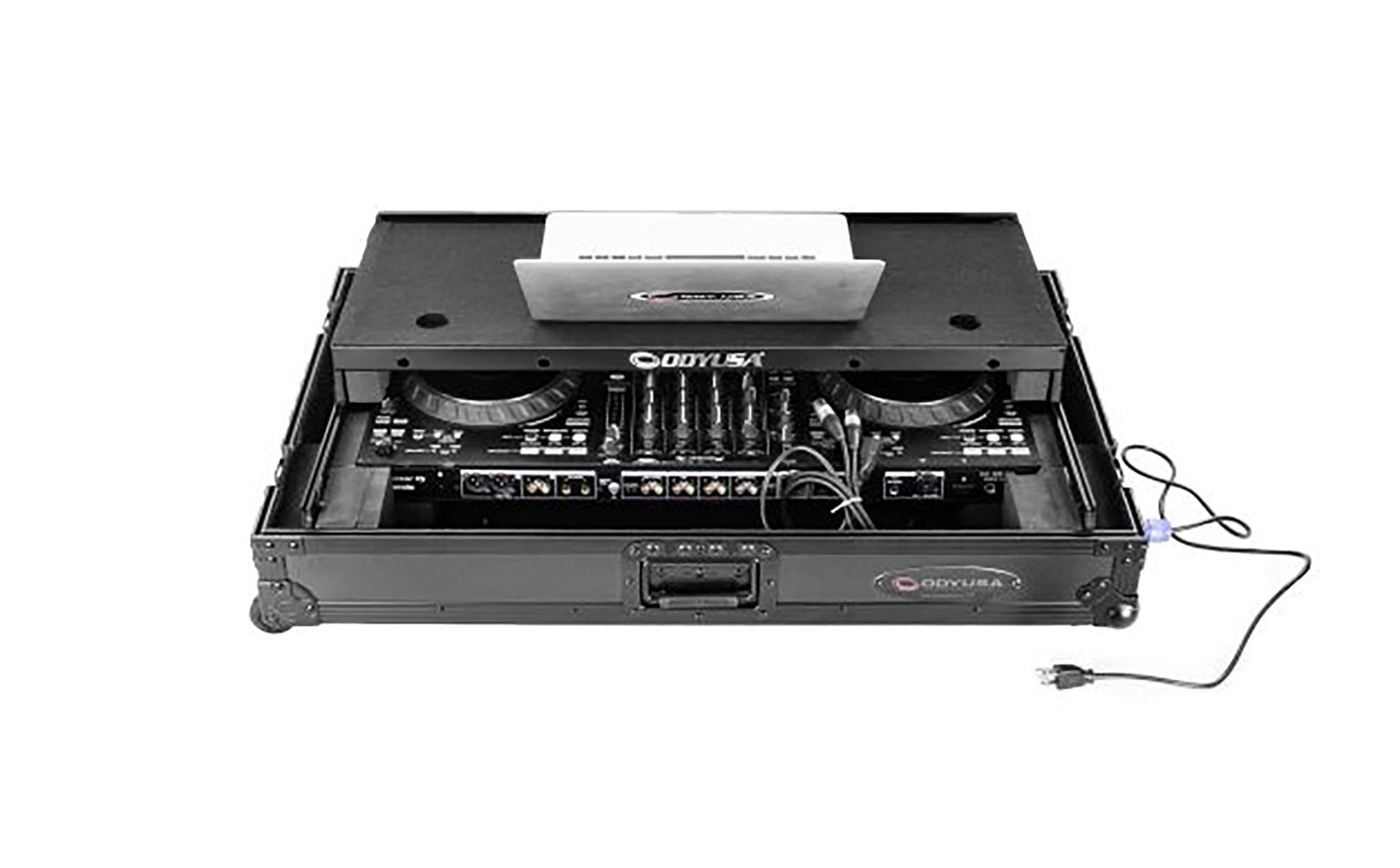 Estuche de vuelo Odyssey FPR-GSFLX10W1UBL Performance Ready Series 1U con ruedas para controlador Pioneer DJ DDJ-FLX10 - Negro