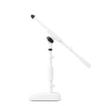 Shure by Gator SH-DESKTOP2-W Desktop Boom Microphone Stand – White