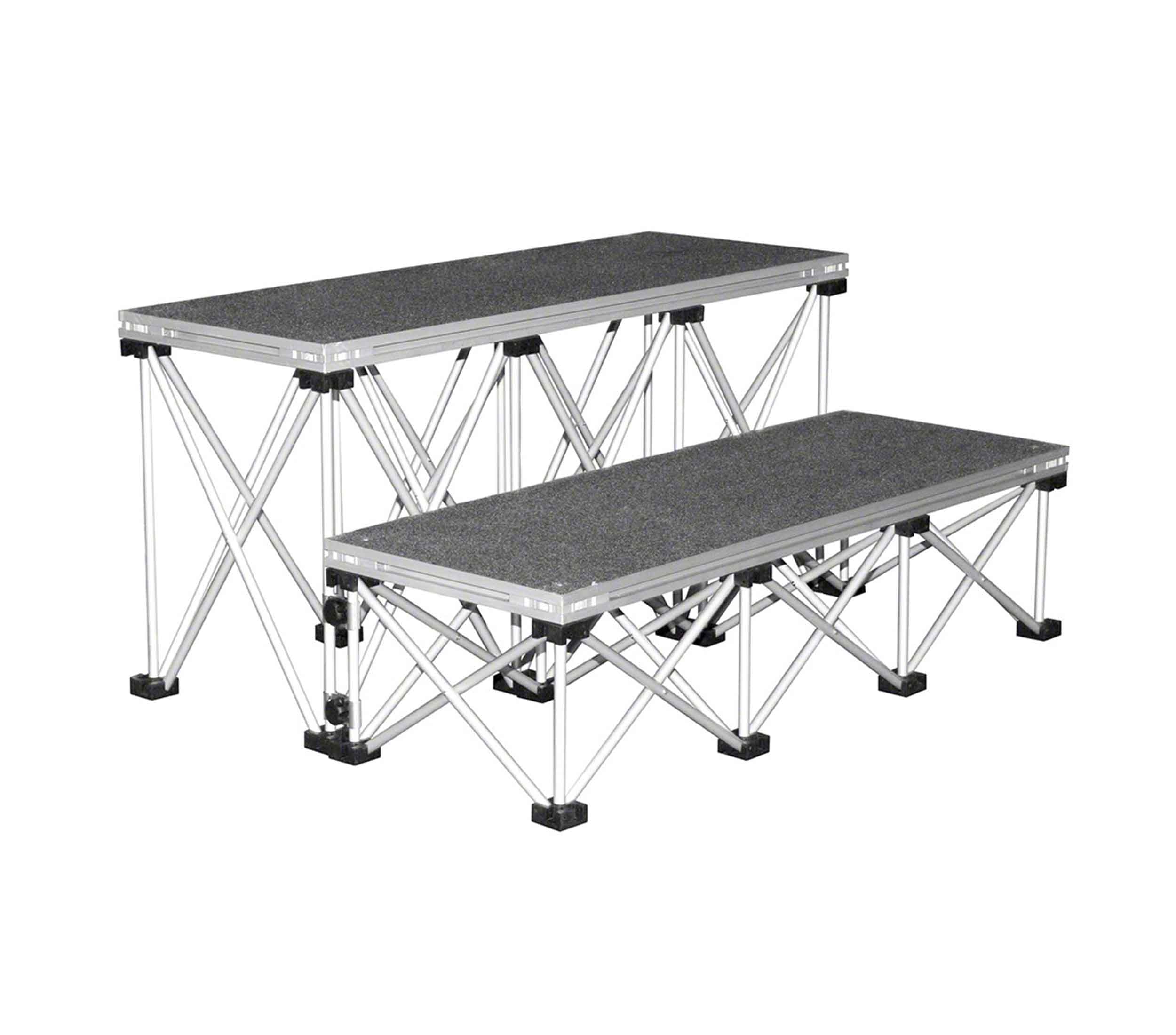 IntelliStage IS3STEP24C, 3 ft Wide Step Package for 24-Inch High Stages - Carpet Finish