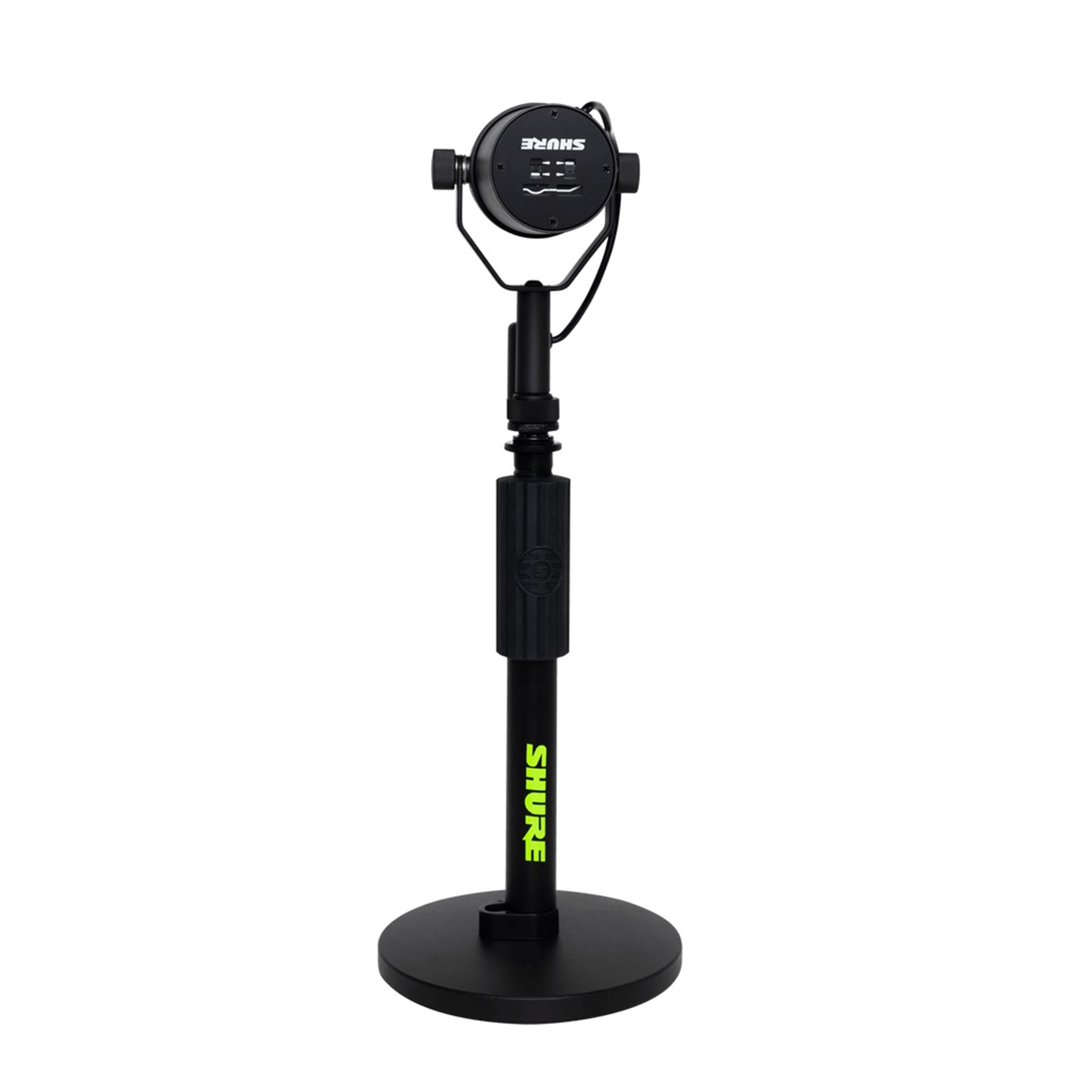 Shure by Gator SH-DESKTOP1 Desktop Microphone Stand with 6" Round Base - Black