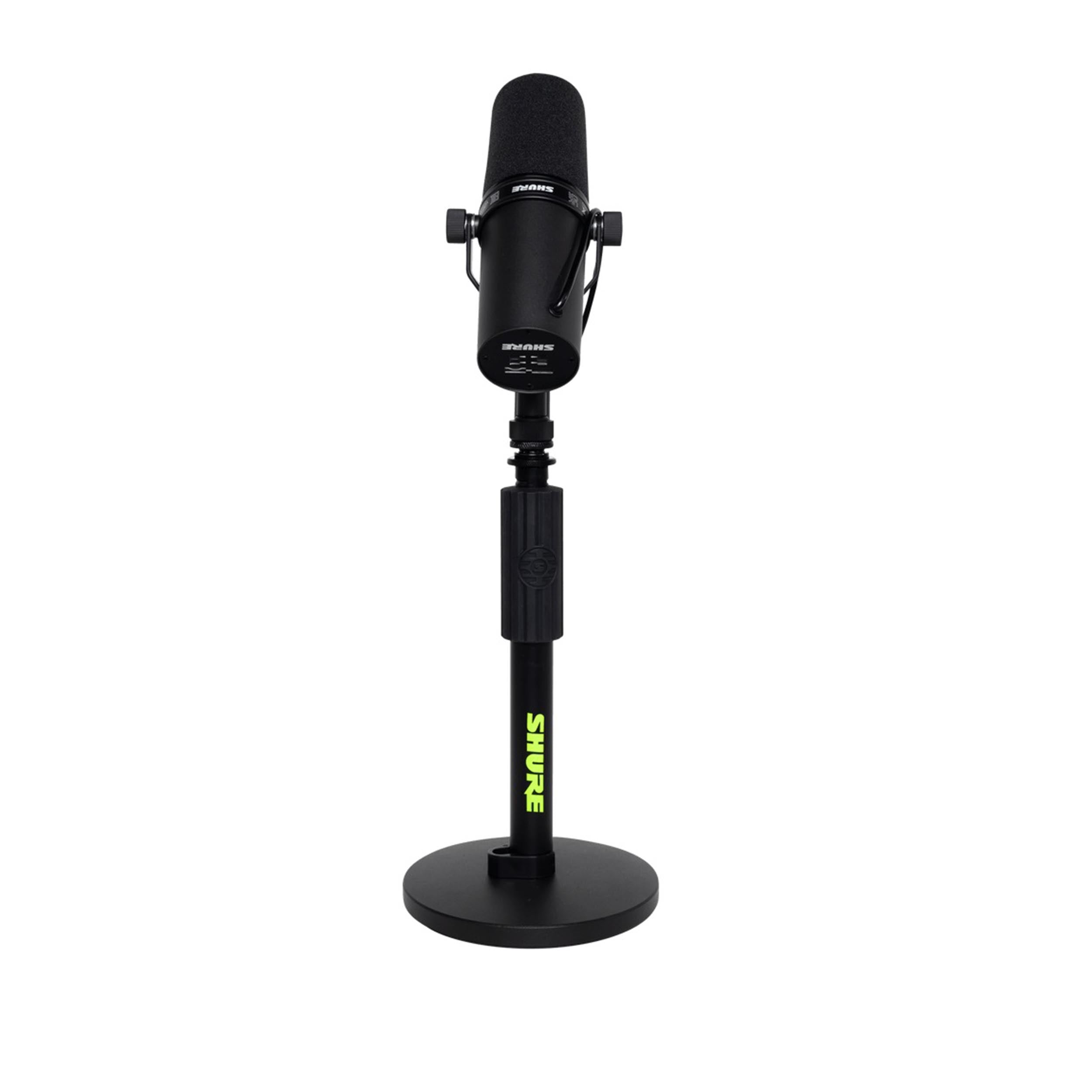 Shure by Gator SH-DESKTOP1 Desktop Microphone Stand with 6" Round Base - Black