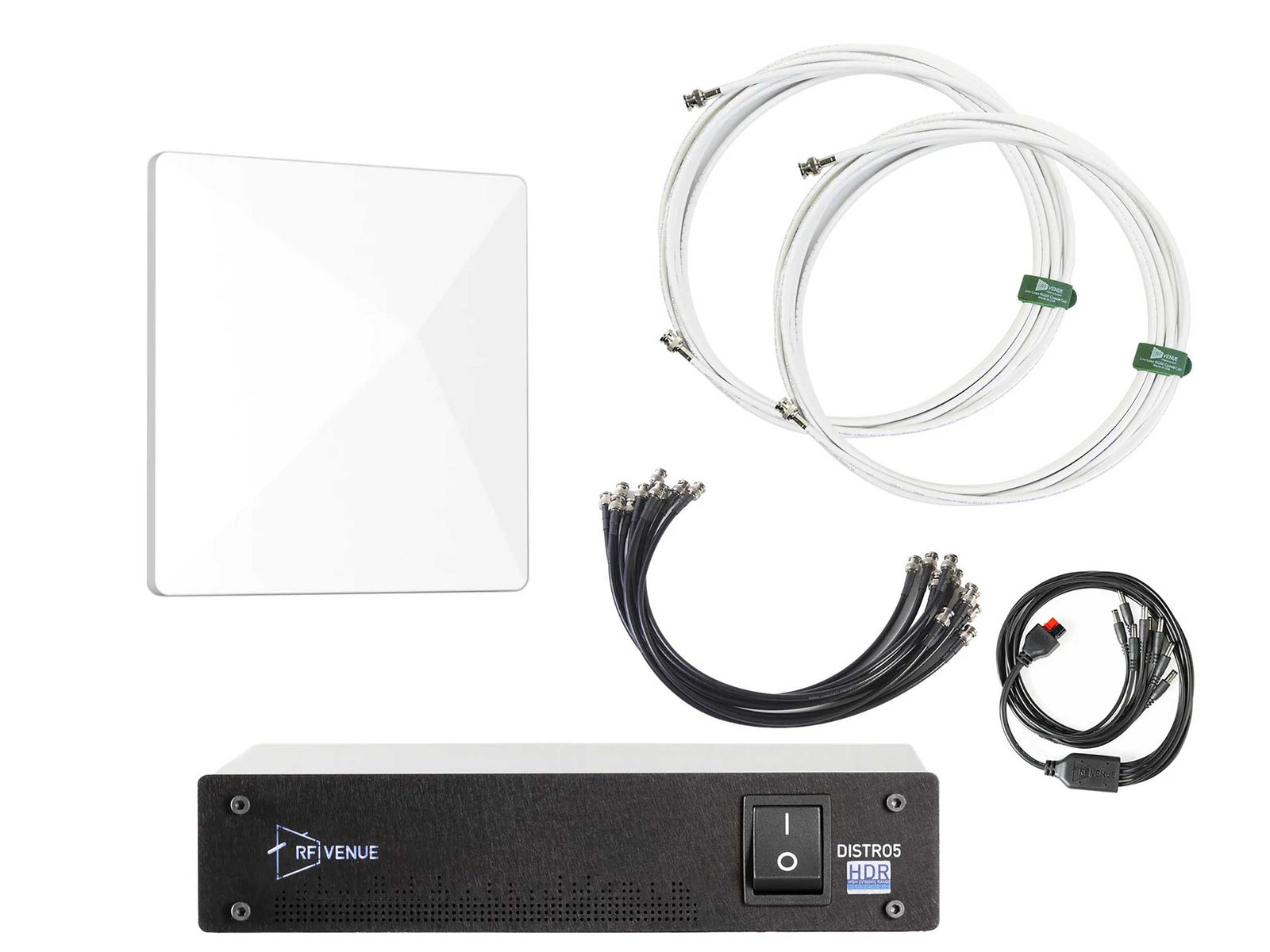 RF Venue D-ARCD5 5-Channel Wireless Mic Upgrade Pack with Diversity Architectural Antenna and DISTRO5