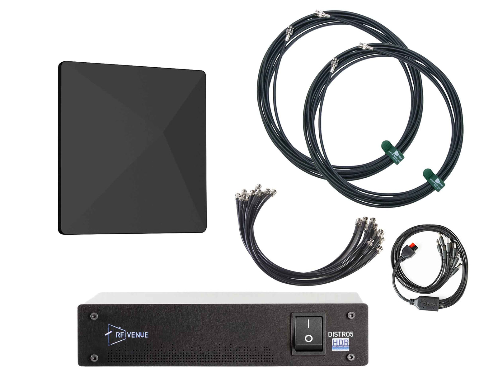 RF Venue D-ARCBD5 5-Channel Wireless Microphone Upgrade Pack with Black Diversity Architectural Antenna