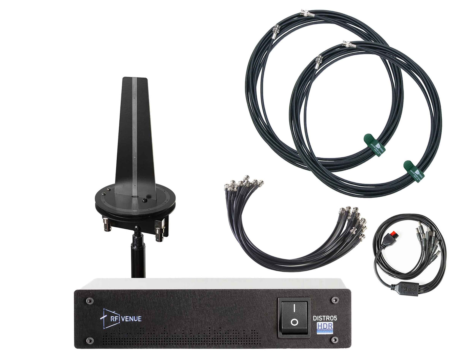 RF Venue D-OMNID5 5-Channel UHF Wireless Microphone Upgrade Bundle with Diversity Omni Antenna