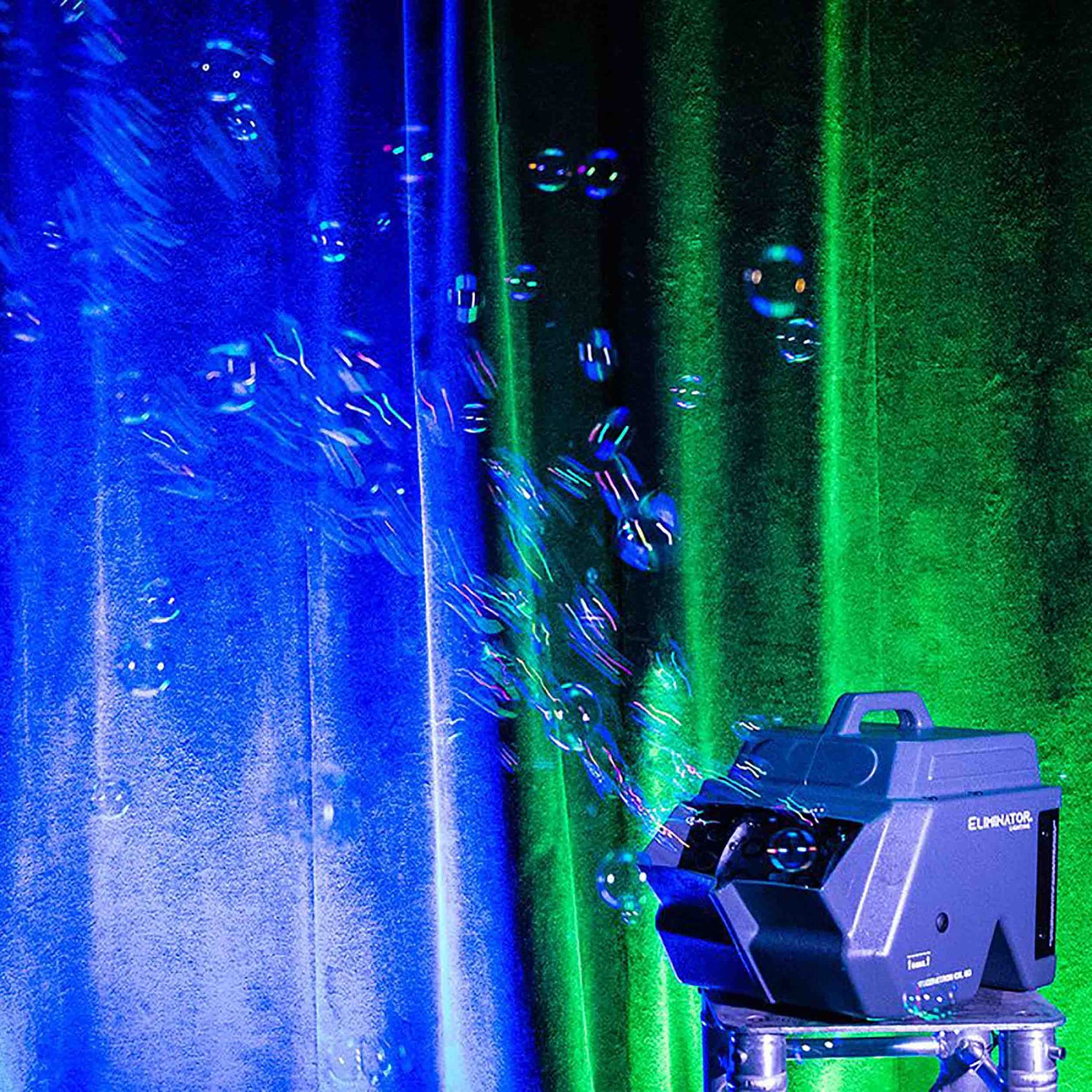 B-Stock: Eliminator Lighting Bubbletron EXL GO, Battery-Powered Light Weight Bubble Machine with Dual Fan System