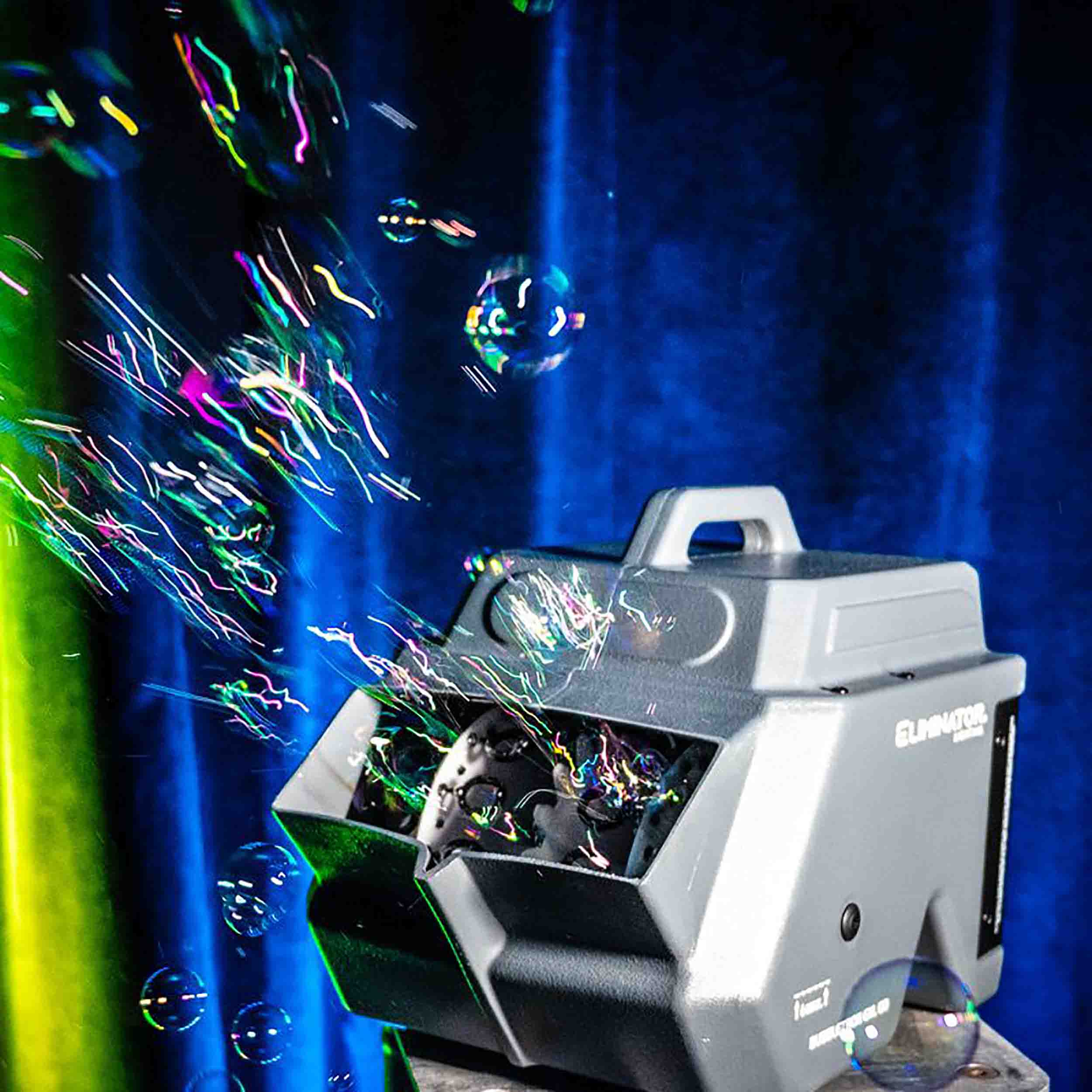 B-Stock: Eliminator Lighting Bubbletron EXL GO, Battery-Powered Light Weight Bubble Machine with Dual Fan System