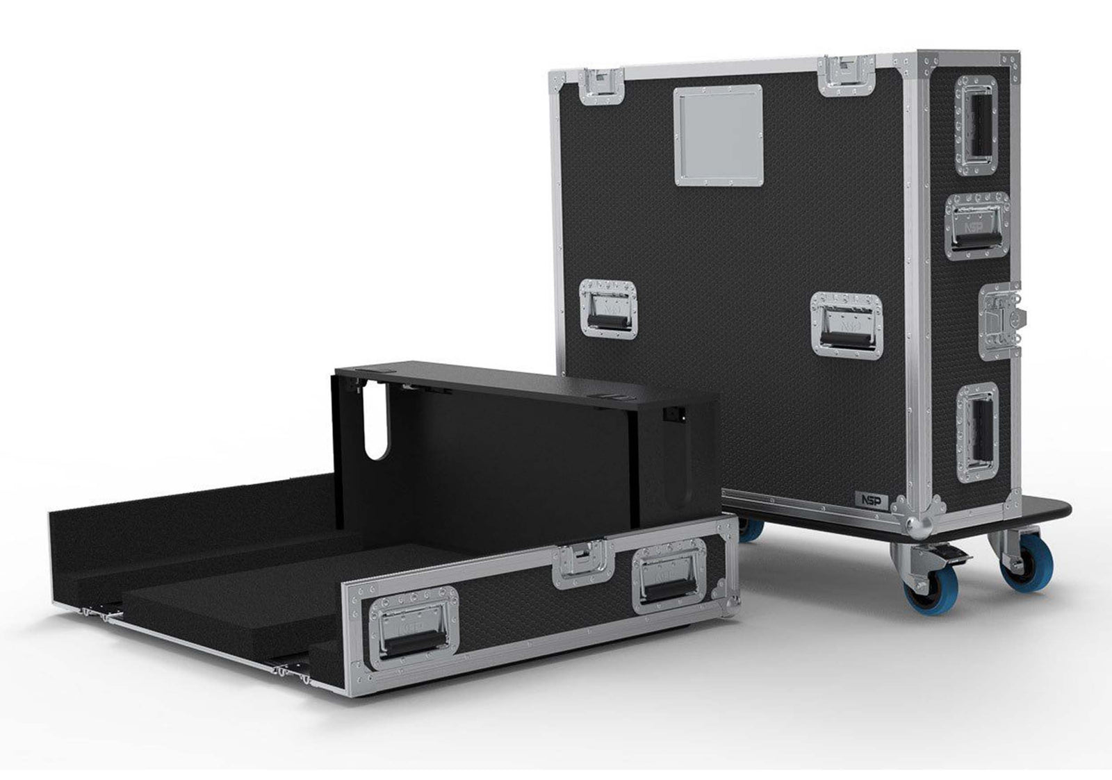 DiGiCo FC-Q326 3 Piece Flight Case with Pullout Keyboard on Casters for Q326