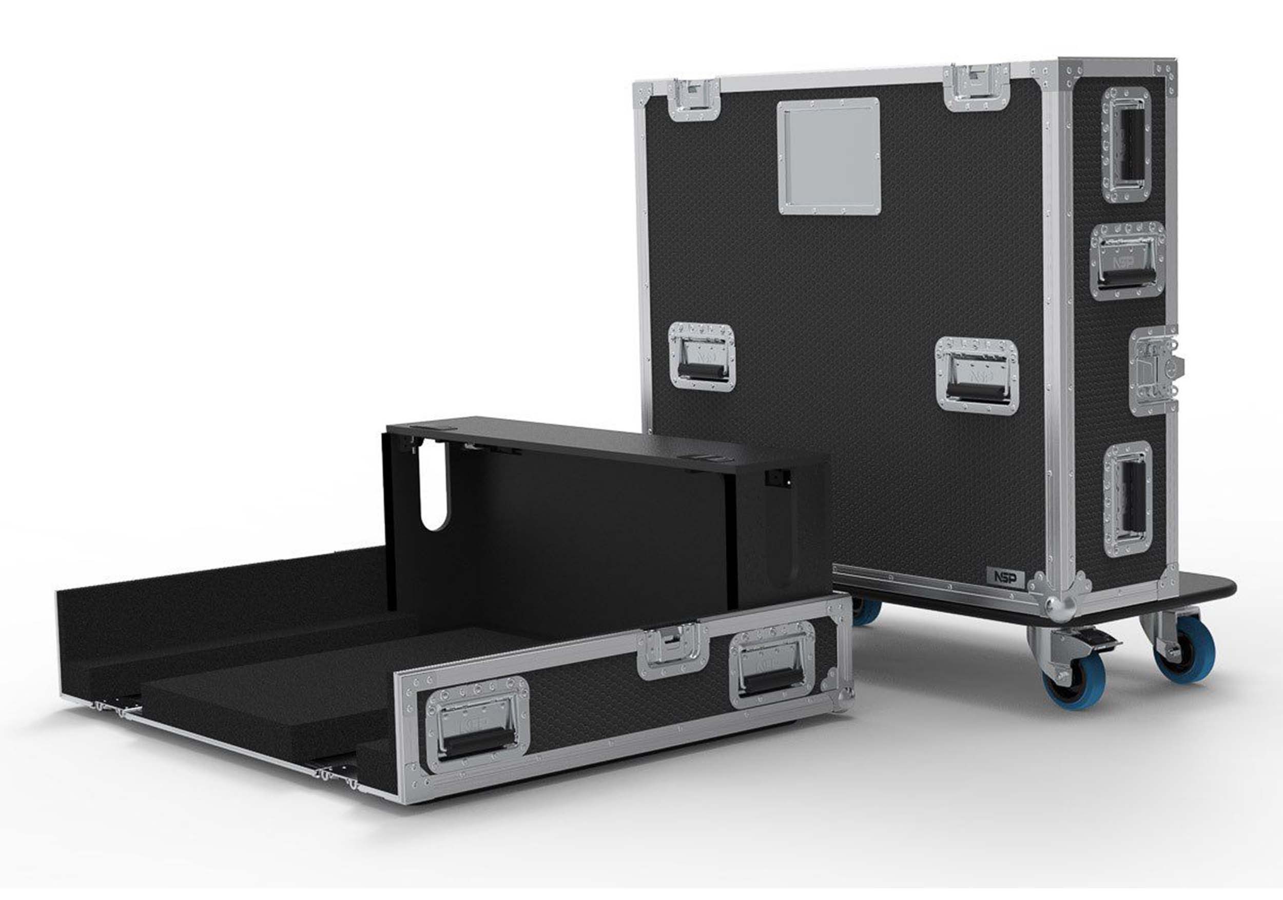 DiGiCo FC-Q326 3 Piece Flight Case with Pullout Keyboard on Casters for Q326