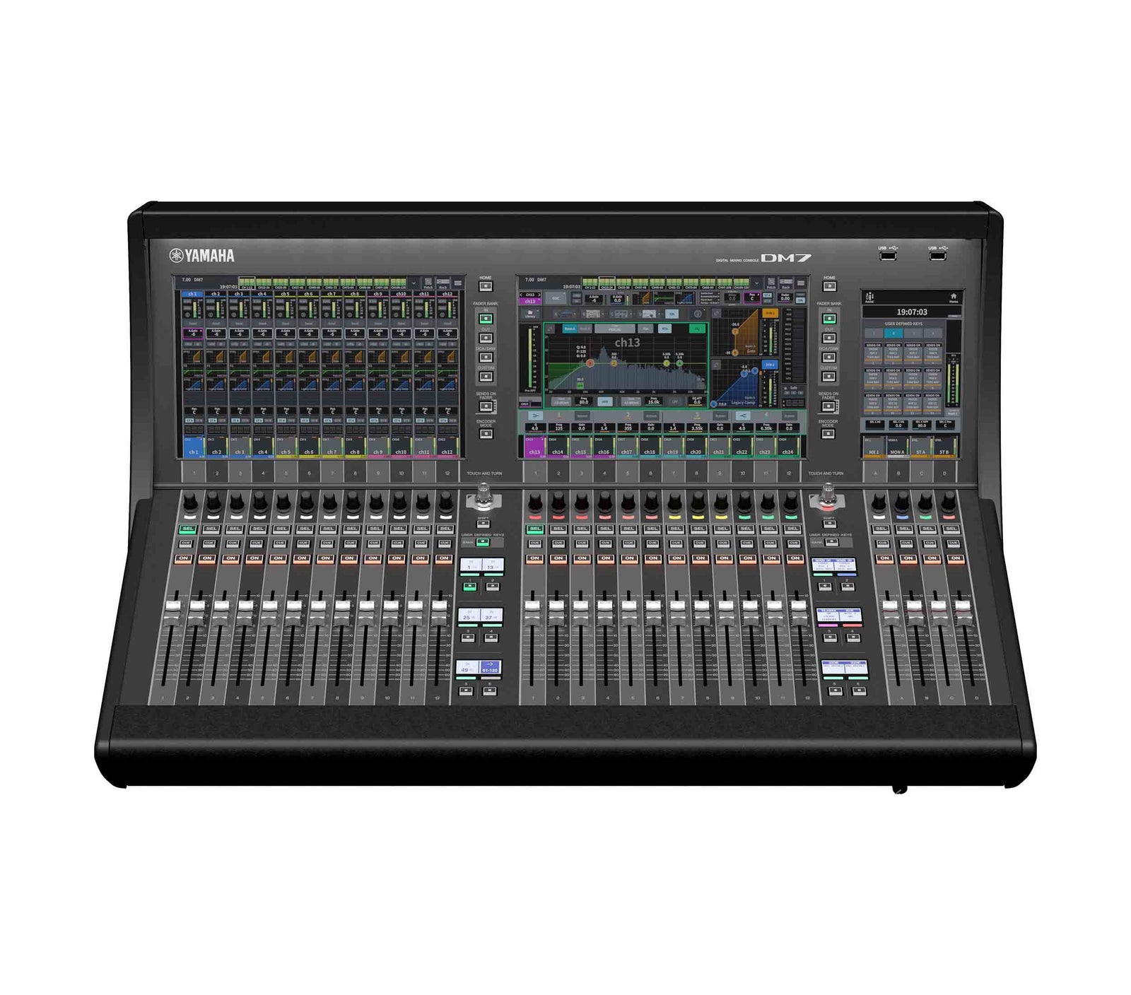 Yamaha DM7 120-Channel Digital Mixing Console with 144 x 144 Dante and Dual Touchscreens