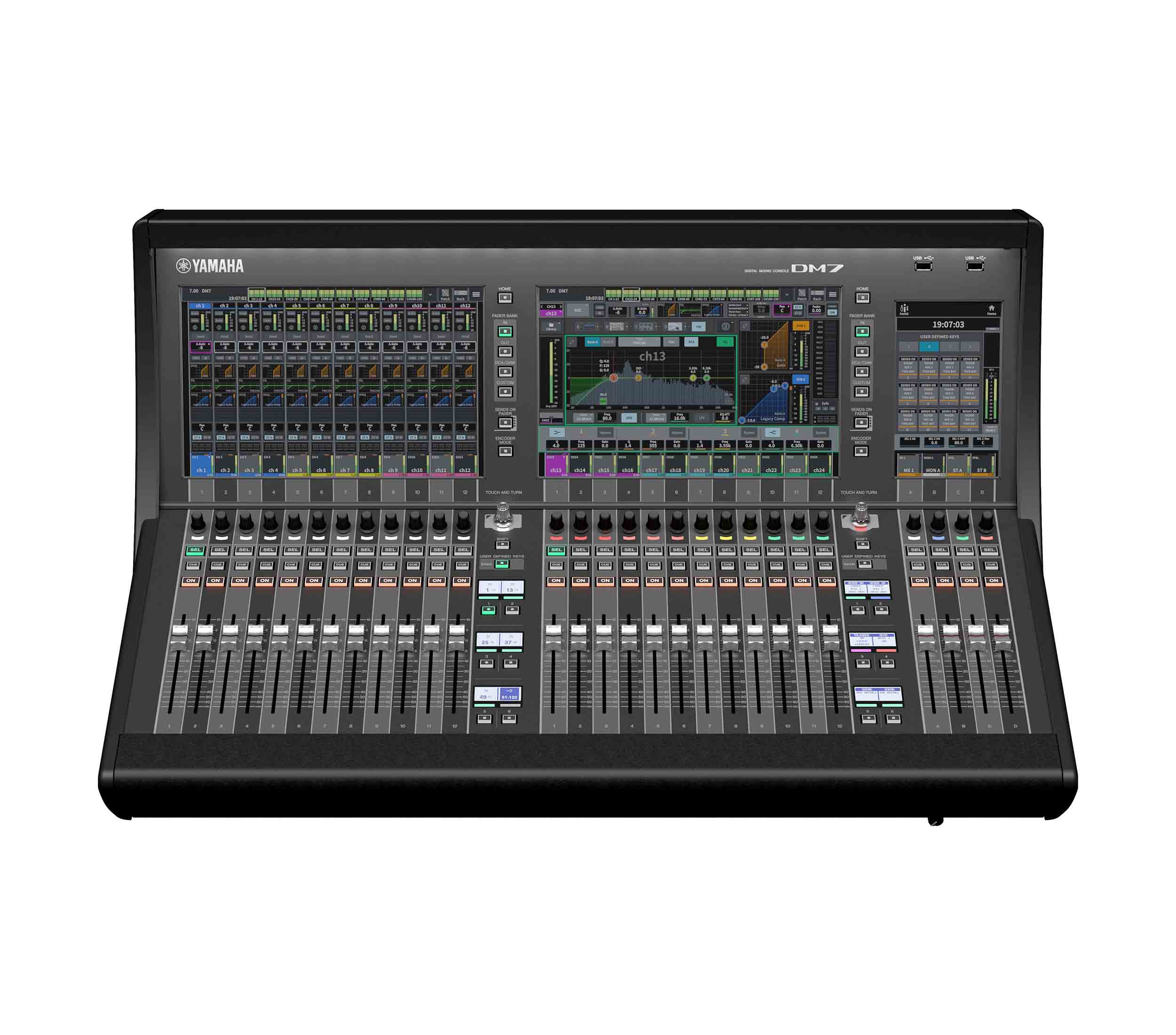 Yamaha DM7 120-Channel Digital Mixing Console with 144 x 144 Dante and Dual Touchscreens