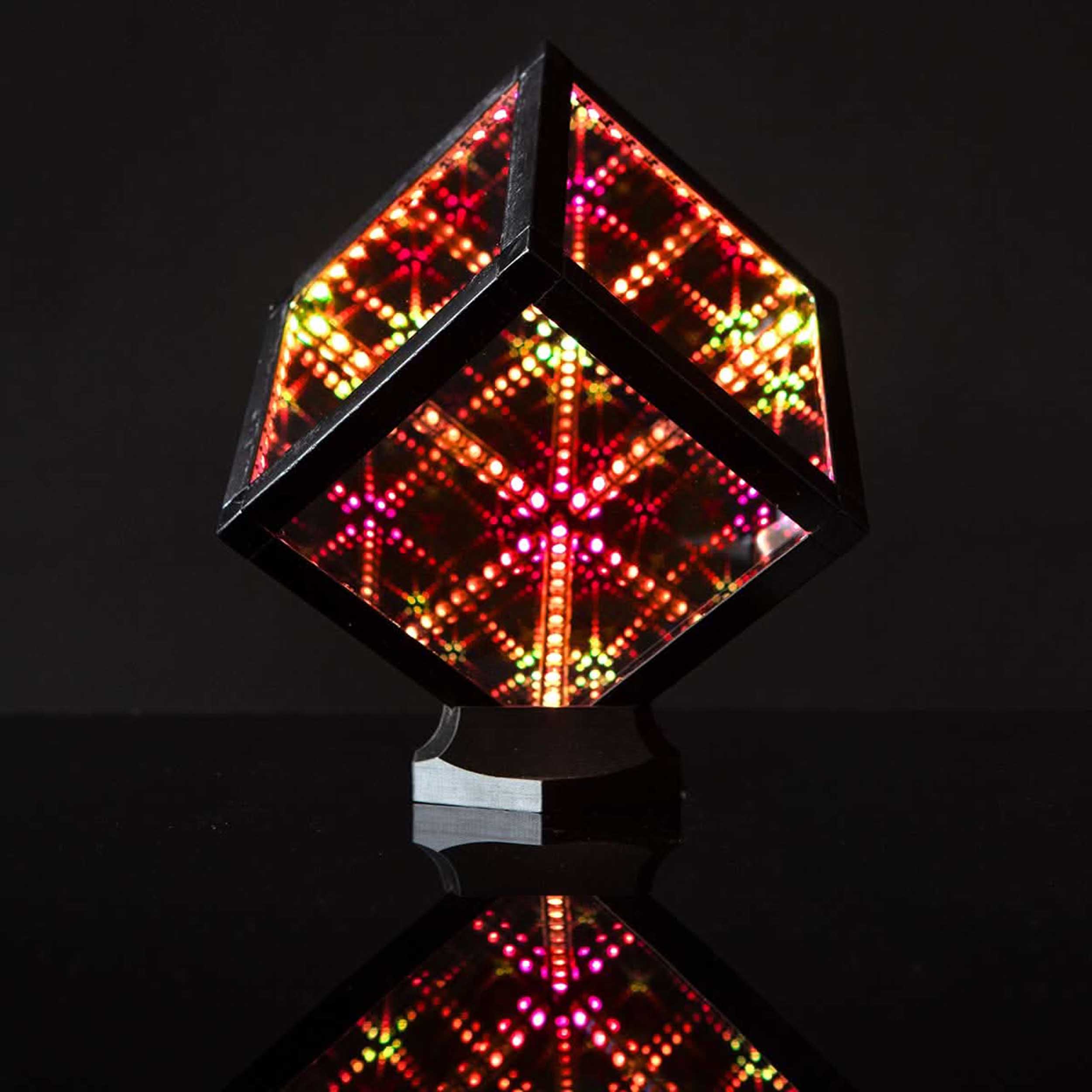 Hyperspace Lighting HYPERCUBE NANO Infinity Mirror LED Art with App Control and Sound Reactive Effects