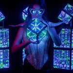 Hyperspace Lighting HYPERCUBE NANO Infinity Mirror LED Art with App Control and Sound Reactive Effects