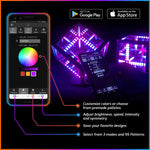 Hyperspace Lighting HYPERCUBE NANO Infinity Mirror LED Art with App Control and Sound Reactive Effects