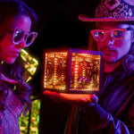 Hyperspace Lighting HYPERCUBE NANO Infinity Mirror LED Art with App Control and Sound Reactive Effects