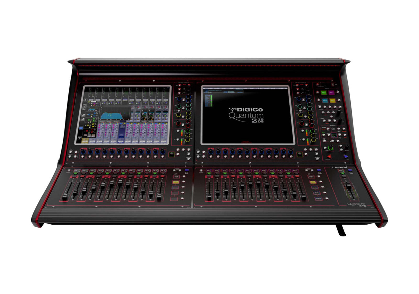 DiGiCo X-Q225-W-DS-OP-EX-ULT Ultimate Digital Mixing Console with Dual Screen (DS) and OpticalCON Optocore Connector