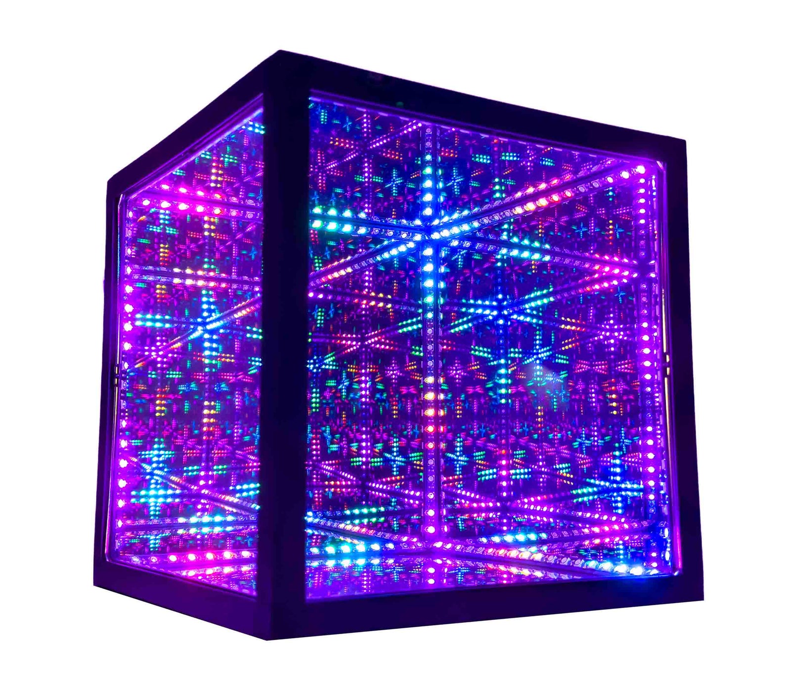 Hyperspace Lighting HYPERCUBE10 Infinity Mirror LED Art with App Control and Sound Reactive Effects