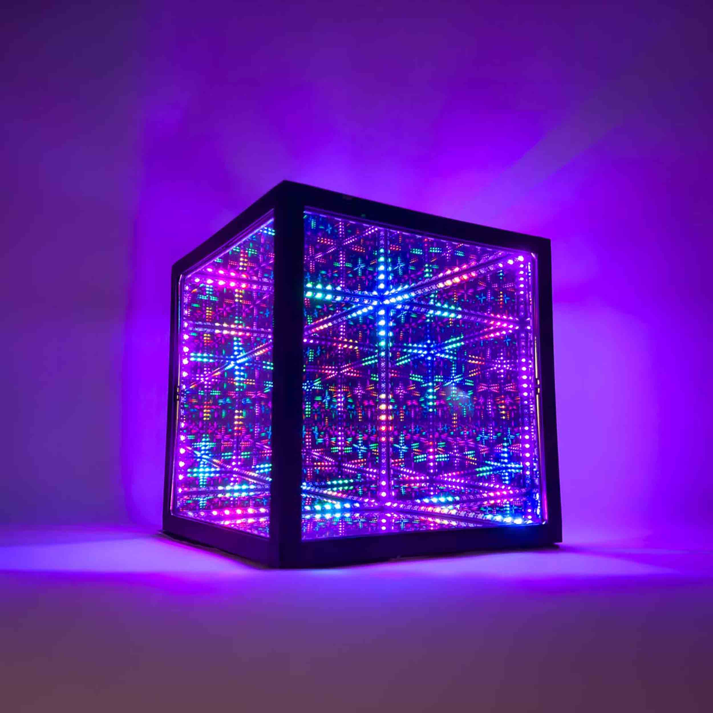 Hyperspace Lighting HYPERCUBE10 Infinity Mirror LED Art with App Control and Sound Reactive Effects