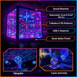 Hyperspace Lighting HYPERCUBE10 Infinity Mirror LED Art with App Control and Sound Reactive Effects