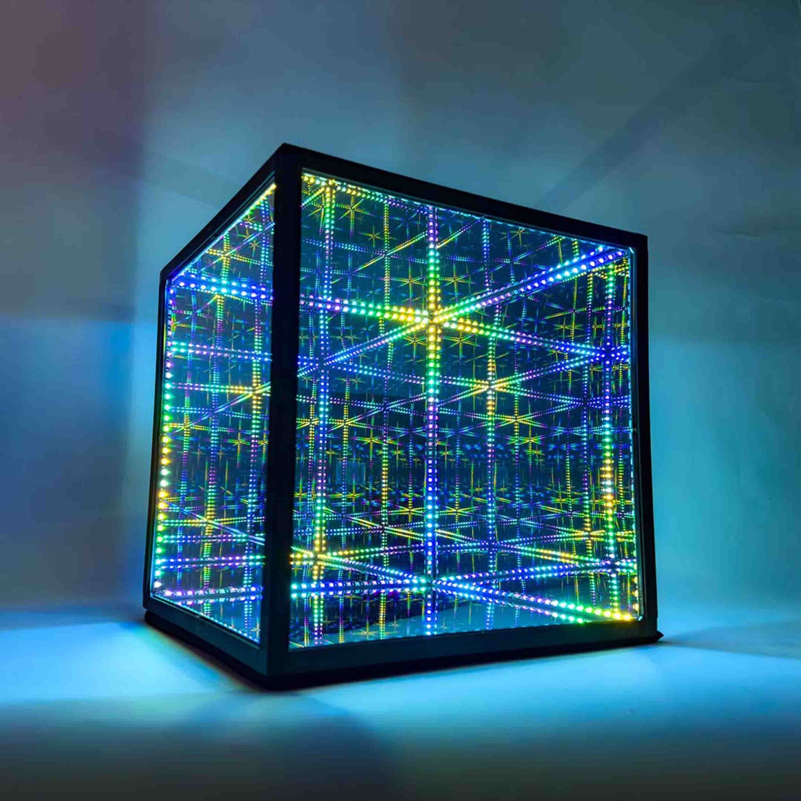Hyperspace Lighting HYPERCUBE15 Infinity Mirror LED Art with App Control and 95 Lighting Patterns