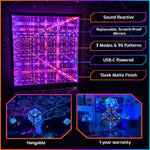 Hyperspace Lighting HYPERCUBE15 Infinity Mirror LED Art with App Control and 95 Lighting Patterns