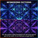Hyperspace Lighting HYPERCUBE15 Infinity Mirror LED Art with App Control and 95 Lighting Patterns