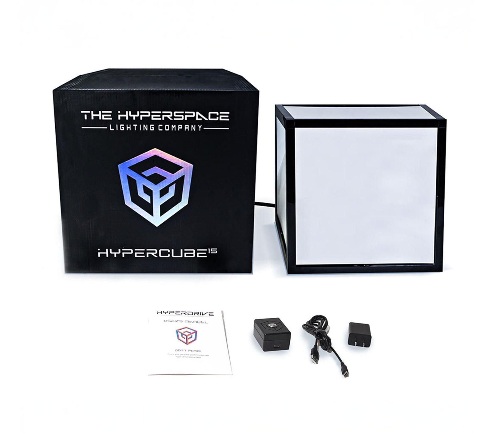 Hyperspace Lighting HYPERCUBE15 Infinity Mirror LED Art with App Control and 95 Lighting Patterns