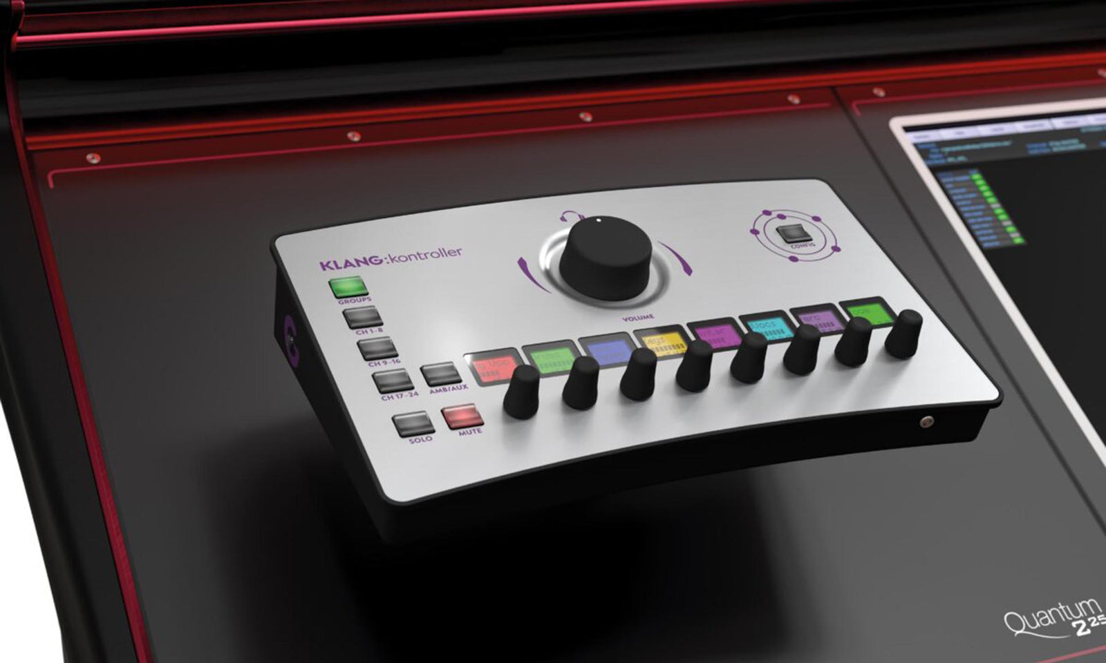 DiGiCo X-Q225-W-WS-OP Digital Mixing Console with Waves SoundGrid and OpticalCON Connector - W Package