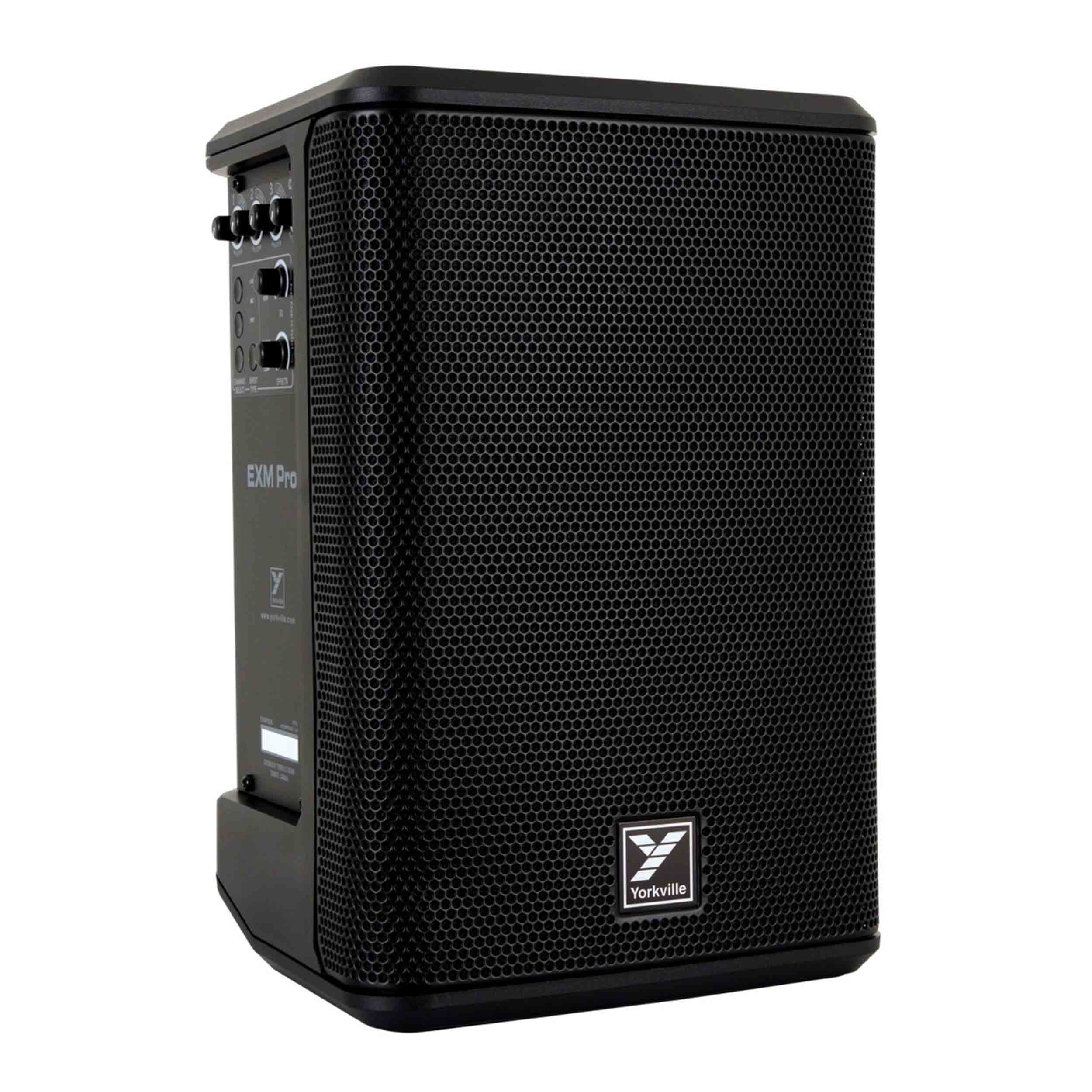 Yorkville Sound EXMPRO6 250W Battery-Powered Portable PA Speaker with 3-Channel Mixer and Bluetooth