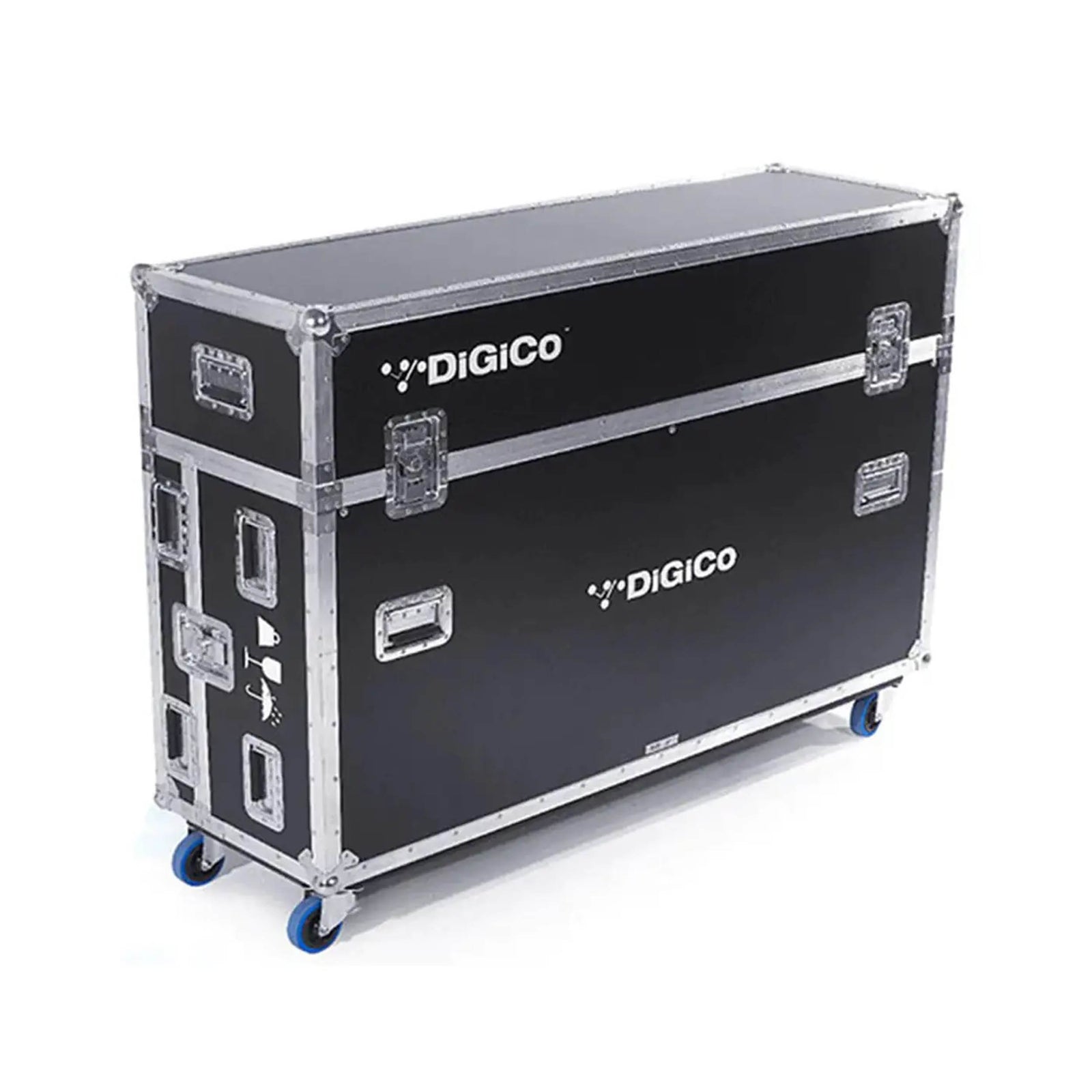 DiGiCo FC-Q225 3 Piece Flight Case with Pullout Keyboard on Casters for Q225